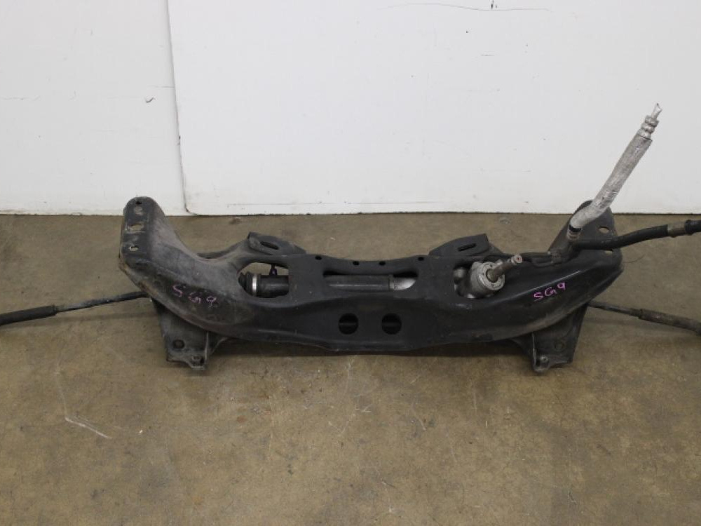 JDM 03-08 SUBARU FORESTER SG9 FRONT SUBFRAME WITH POWER STERRING RACK RHD: Image 1