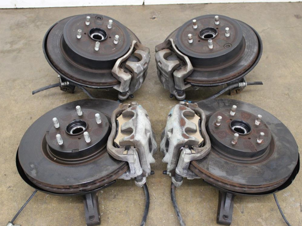 JDM 2008-2014 SUBARU STI IMPREZA BRAKE CALEPERS, HUBS, BEARINGS KNUCKLES 5X114.3: Image 2