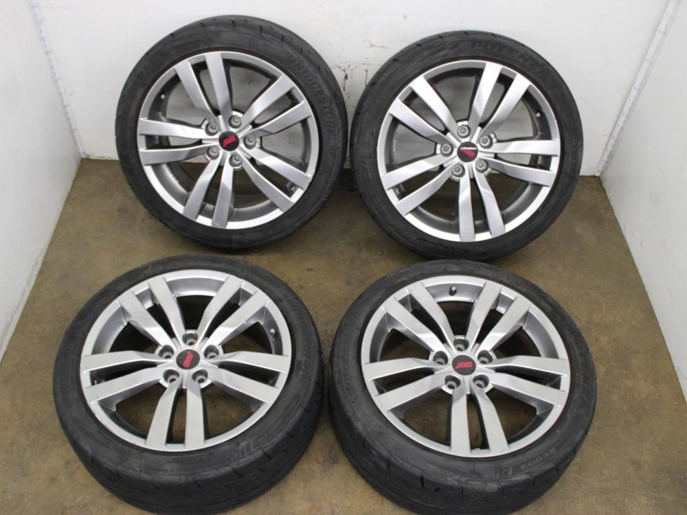 JDM 5X114.3 BOLT PATERN RIMS + BRIDGESTONE 245/40/R18-97W TIRES SET OF 4 : Image 1