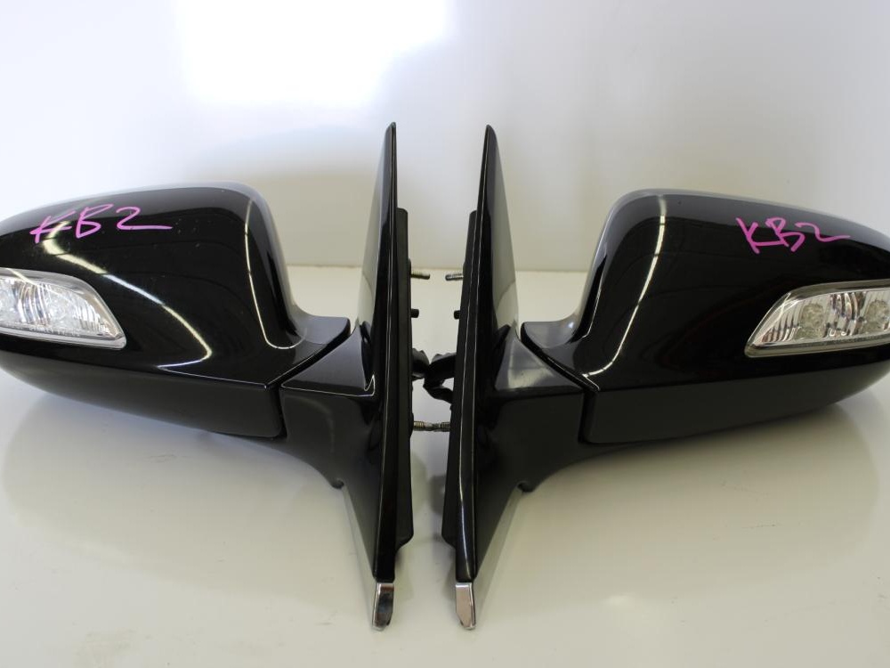 JDM 09-12 ACURA RL LEFT+RIGHT SIDES DOOR MIRRORS POWER, SIGNAL, BLACK: Image 2