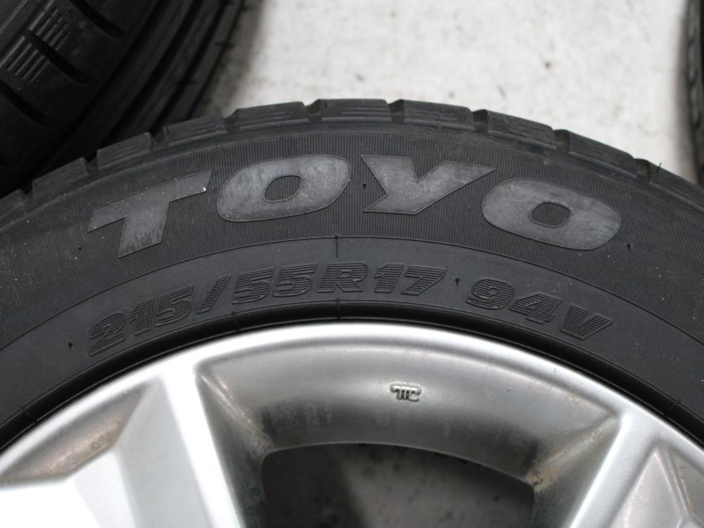JDM SUBARU 5X100 BOLT PATERN 17X7JJ RIMS + TOYO PROXES 215/55/R17 TIRES SET OF 4: Image 7