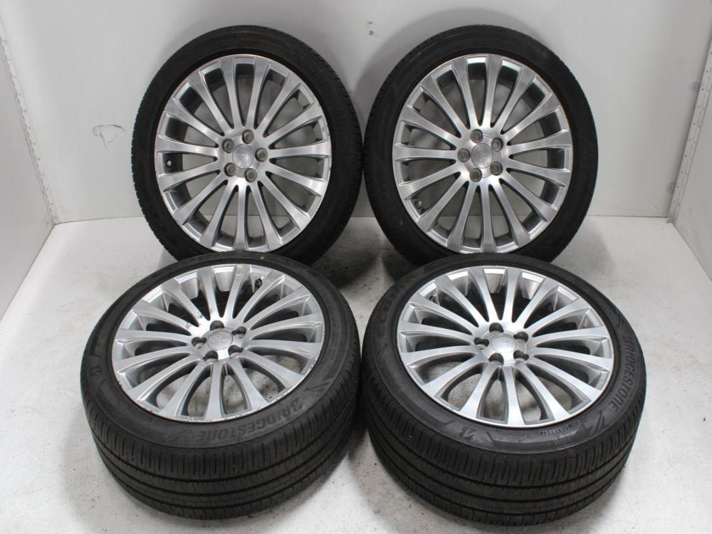 JDM SUBARU 5X100 BOLT PATERN 18X7.5 J RIMS + BRIDGESTONE ECOPIA 225/45/R18 95W TIRES SET OF 4: Image 1