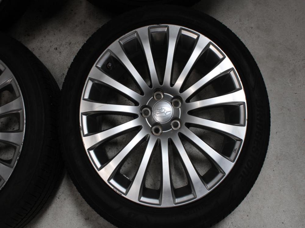 JDM SUBARU 5X100 BOLT PATERN 18X7.5 J RIMS + BRIDGESTONE ECOPIA 225/45/R18 95W TIRES SET OF 4: Image 2