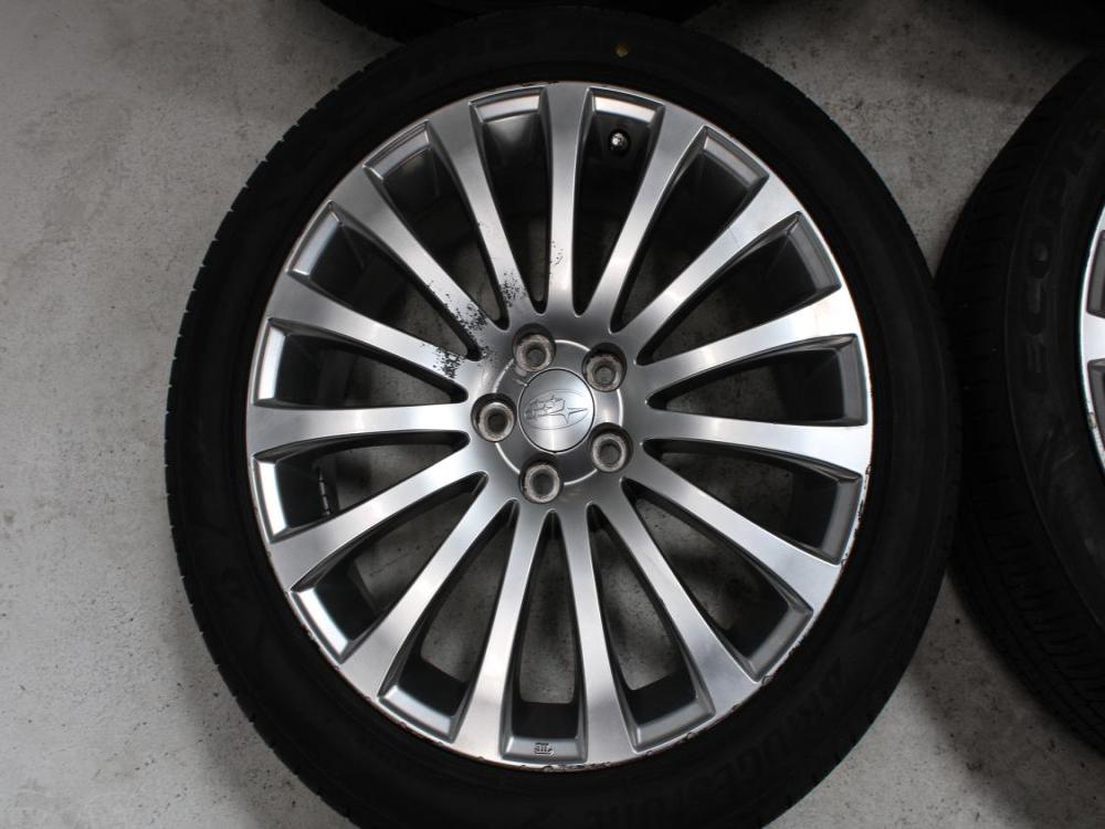 JDM SUBARU 5X100 BOLT PATERN 18X7.5 J RIMS + BRIDGESTONE ECOPIA 225/45/R18 95W TIRES SET OF 4: Image 3