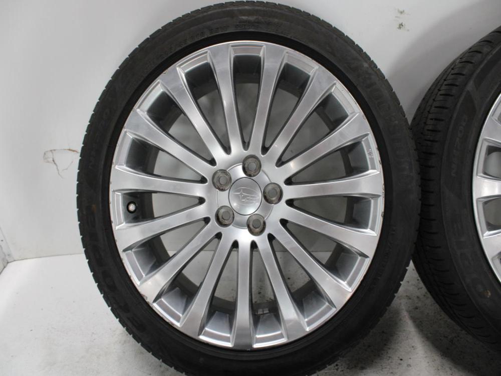 JDM SUBARU 5X100 BOLT PATERN 18X7.5 J RIMS + BRIDGESTONE ECOPIA 225/45/R18 95W TIRES SET OF 4: Image 4