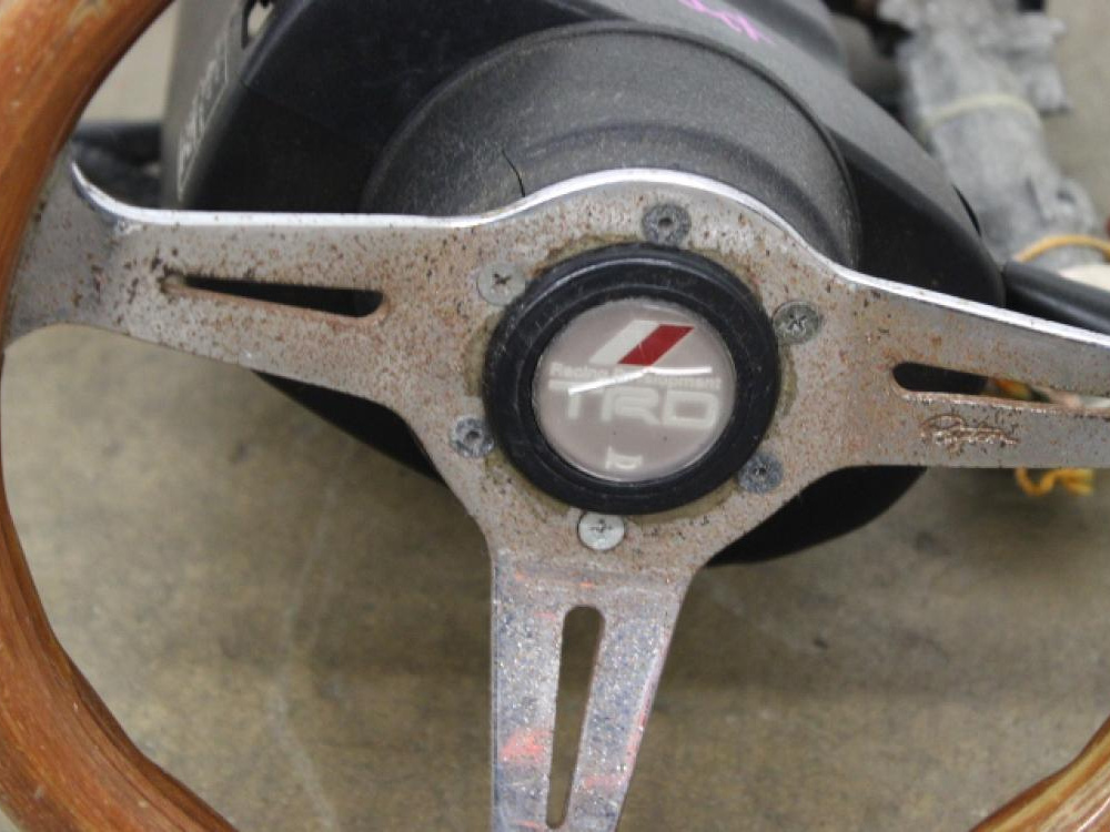 JDM 98 MR2 STEERING WHEEL & COLUMN BAR W/IGNITION CYLINDER : Image 5