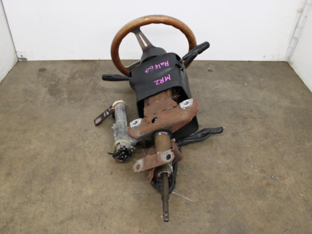 JDM 98 MR2 STEERING WHEEL & COLUMN BAR W/IGNITION CYLINDER : Image 3