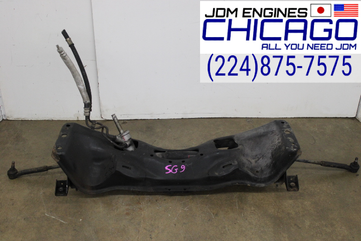 JDM 03-08 SUBARU FORESTER SG9 FRONT SUBFRAME WITH POWER STERRING RACK RHD