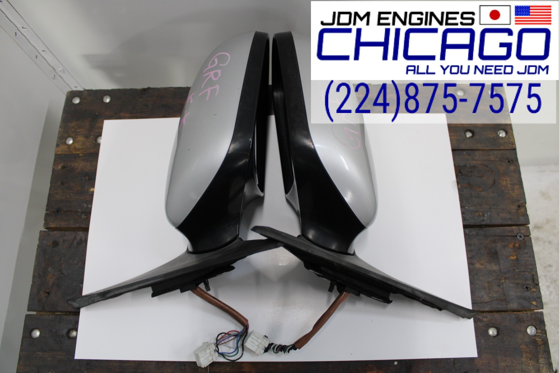 JDM 2008-2014 SUBARU IMPREZA WRX STI SIDE VIEW MIRROR SET OF 2 LEFT/RIGHT OEM