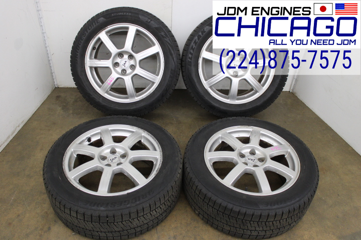 SUBARU AUTO ACCESSORY (ENKEI) 17X7.5 +53 5X100 BRIDGESTONE 215-55R17