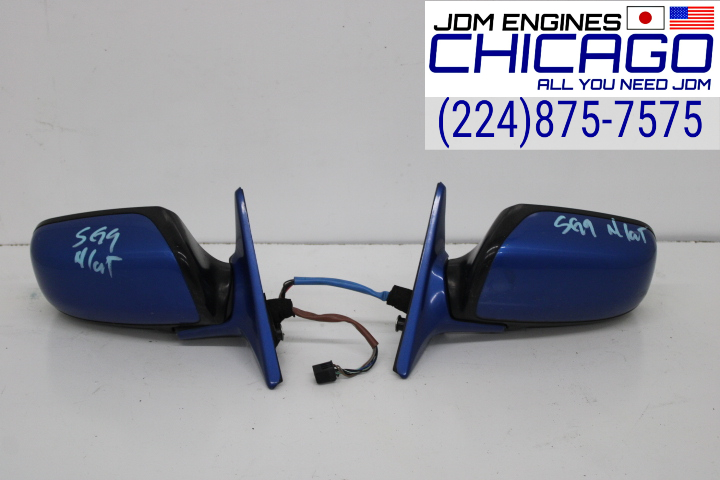 JDM 03-08 SUBARU FORESTER SG9 SIDE VIEW MIRRORS BLUE BOTH SIDES