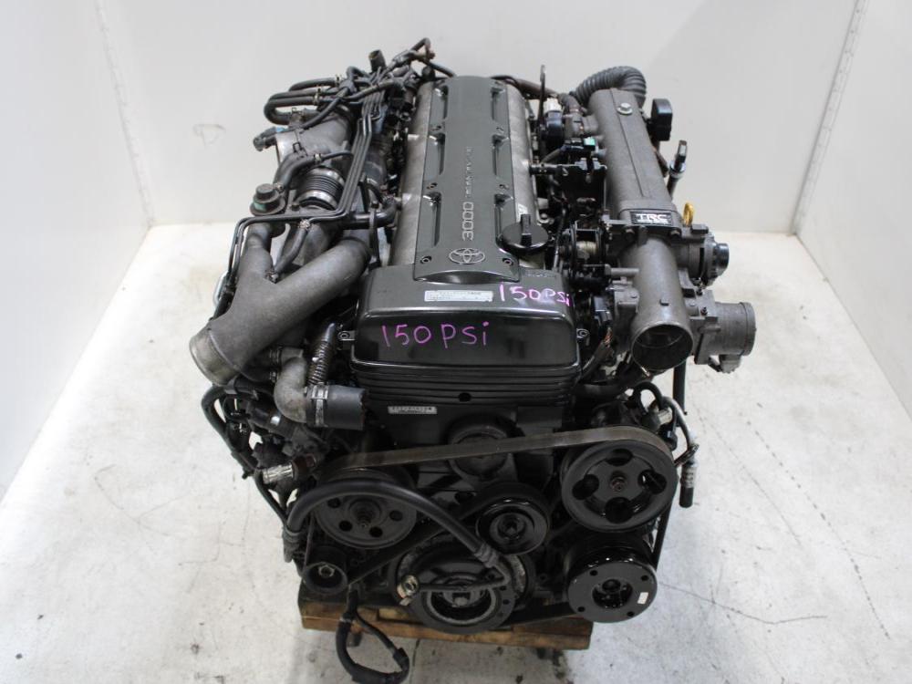 JDM TOYOTA 2JZ-GTE 3.0L TWIN TURBO NON VVTI ENGINE WITH A/T + WIRING & ECU: Image 5