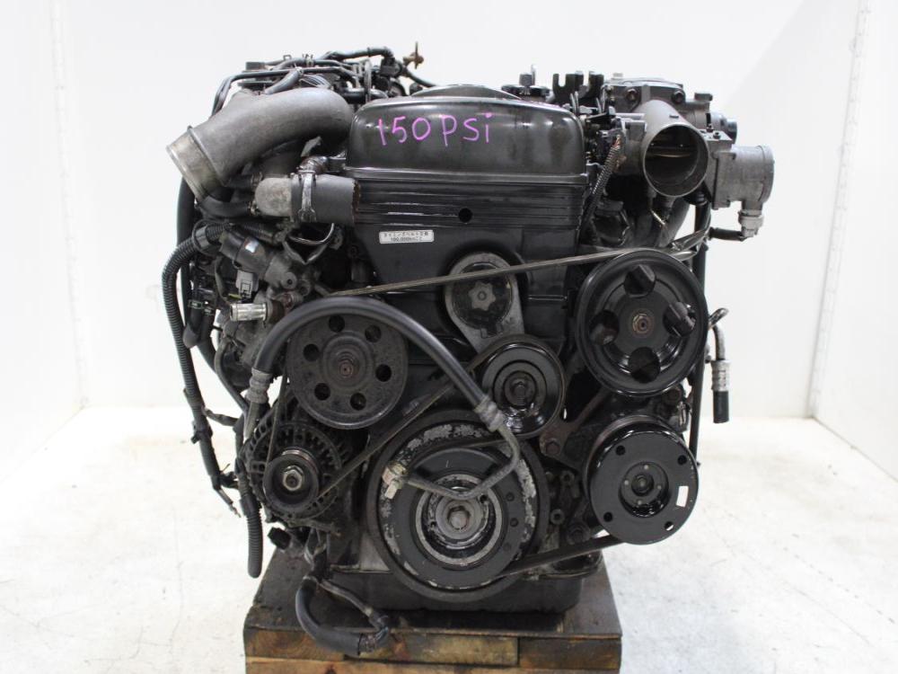 JDM TOYOTA 2JZ-GTE 3.0L TWIN TURBO NON VVTI ENGINE WITH A/T + WIRING & ECU: Image 6