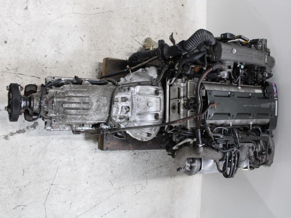 JDM TOYOTA 2JZ-GTE 3.0L TWIN TURBO NON VVTI ENGINE WITH A/T + WIRING & ECU: Image 10