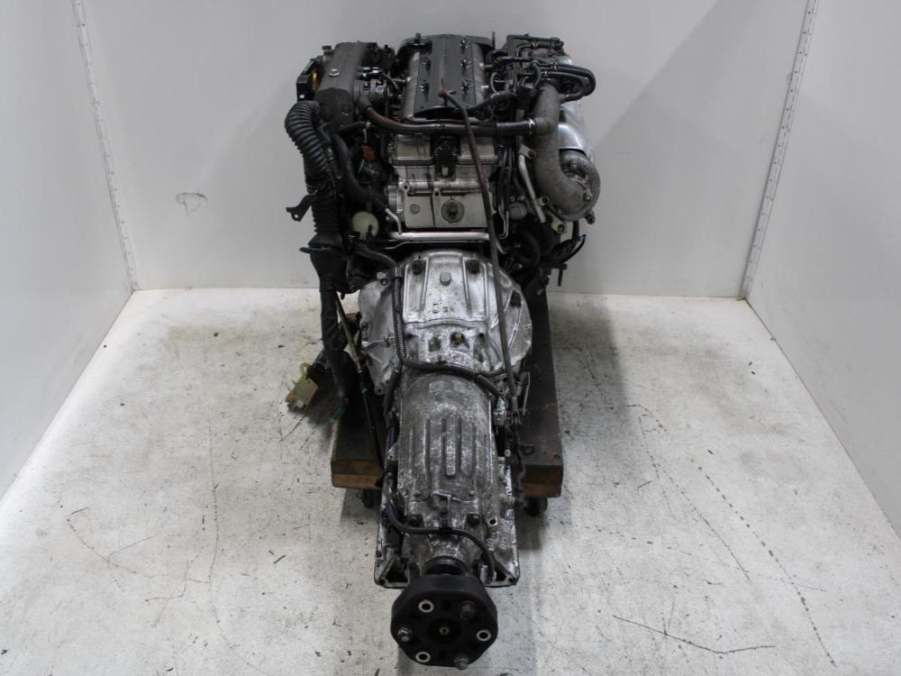 JDM TOYOTA 2JZ-GTE 3.0L TWIN TURBO NON VVTI ENGINE WITH A/T + WIRING & ECU: Image 11