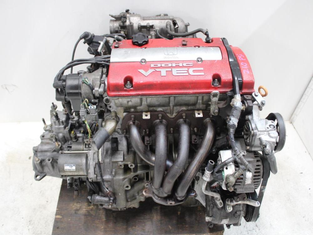 JDM 92-96 HONDA PRELUDE SIR H22A 2.2L DOHC VTEC OBD1 BLACK TOP ENGINE + 5SPEED M/T : Image 2