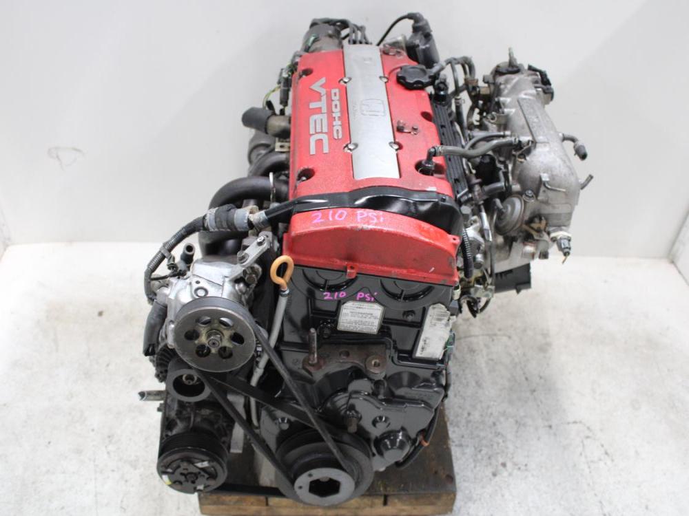 JDM 92-96 HONDA PRELUDE SIR H22A 2.2L DOHC VTEC OBD1 BLACK TOP ENGINE + 5SPEED M/T : Image 4