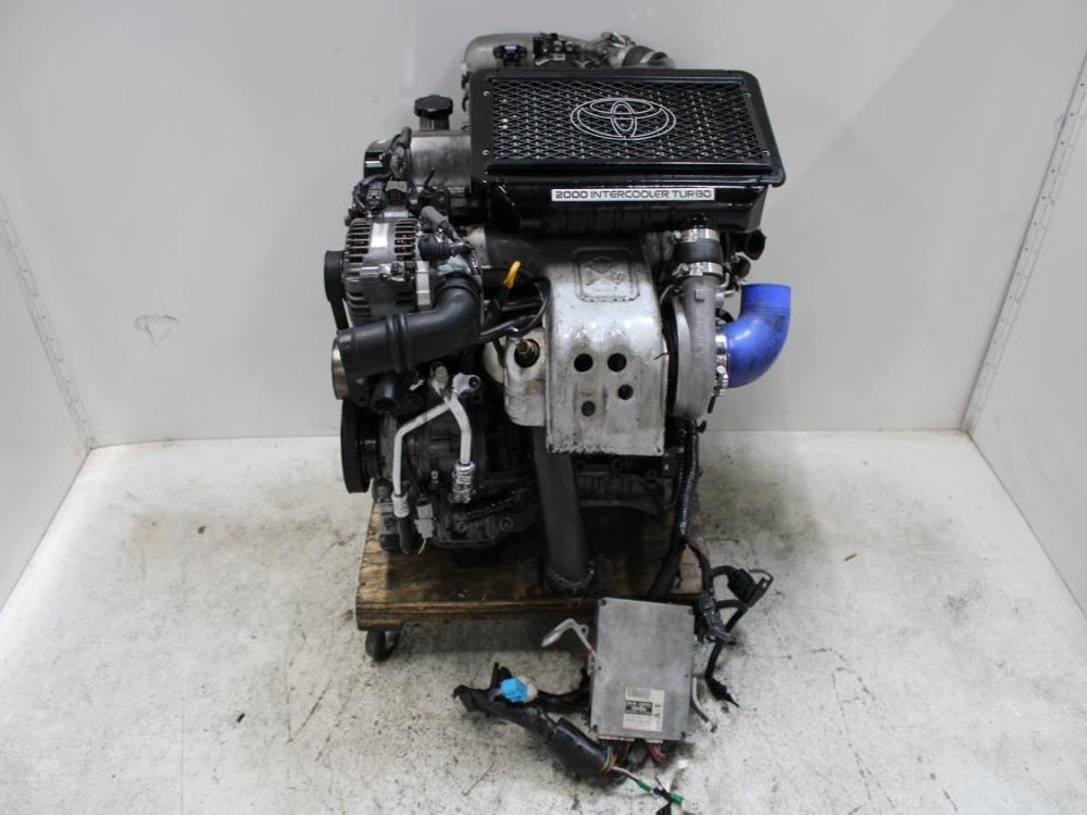 JDM 1997-2001 TOYOTA CALDINA MR2 3SGTE 4TH GEN ST215 2.0L TURBO ENGINE + WIRING ECU: Image 2