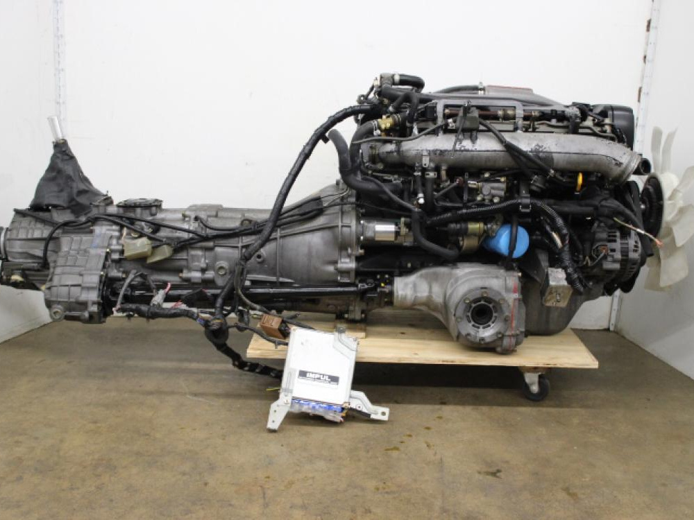 JDM NISSAN SKYLINE GTR R33 RB26DETT ENGINE 5 SPEED AWD MANUAL TRANSMISSION WIRING ECU: Image 6