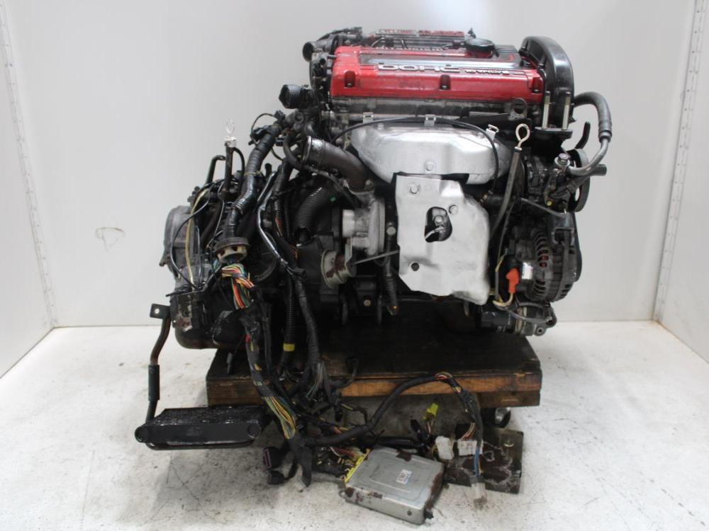 JDM MITSUBISHI 4G63T TURBO CYCLONE 6 BOLT ENGINE WITH AWD A/T WIRING & ECU: Image 3