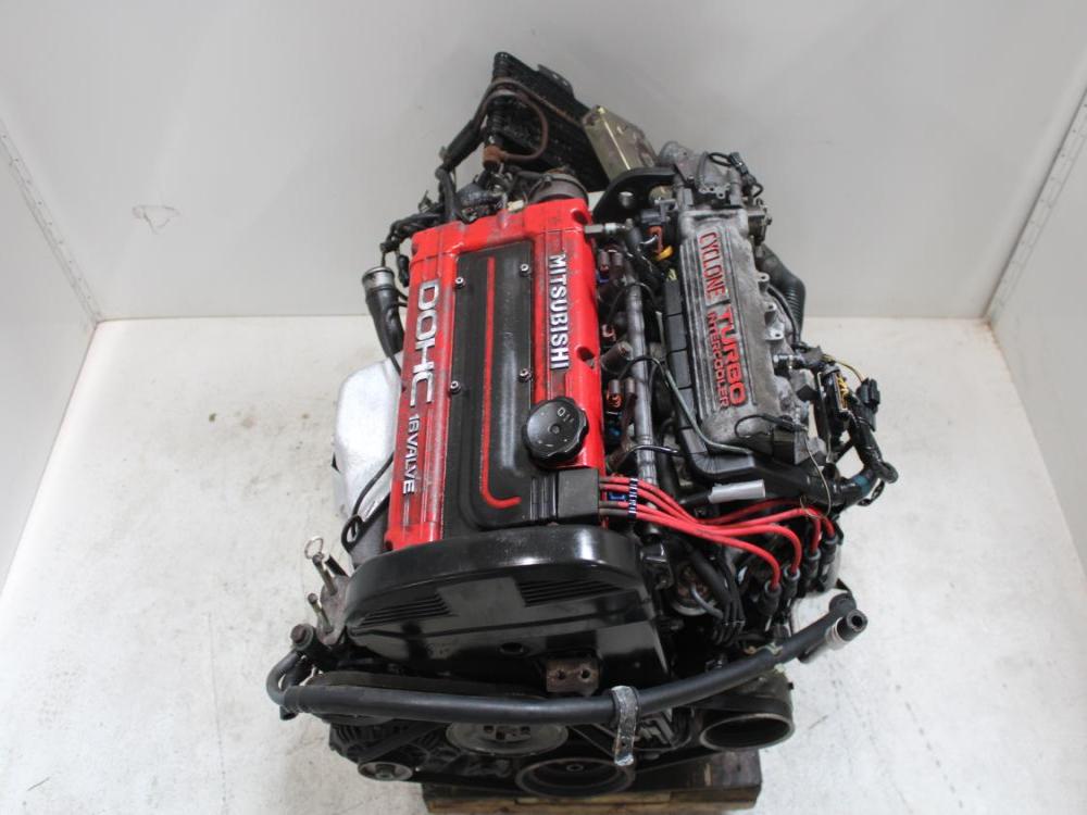 JDM MITSUBISHI 4G63T TURBO CYCLONE 6 BOLT ENGINE WITH AWD A/T WIRING & ECU: Image 4