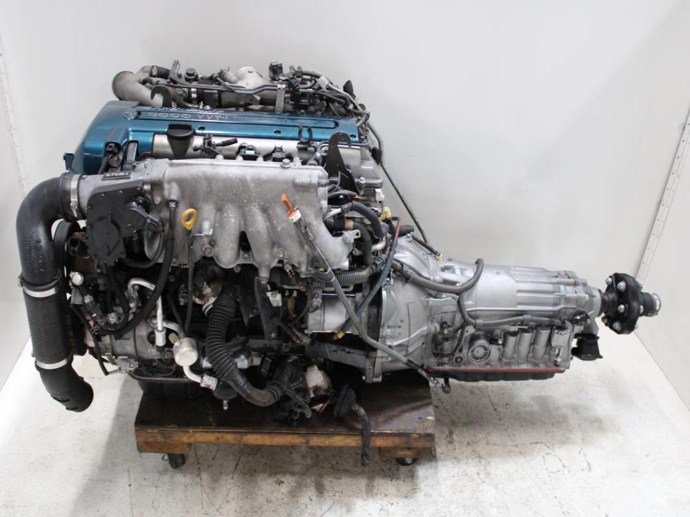 JDM 98-05 TOYOTA /LEXUS ARISTO 2JZ-GTE VVT-I 3.0L I6 ENGINE + A/T + ECU WIRING COMPLETE SWAP: Image 2