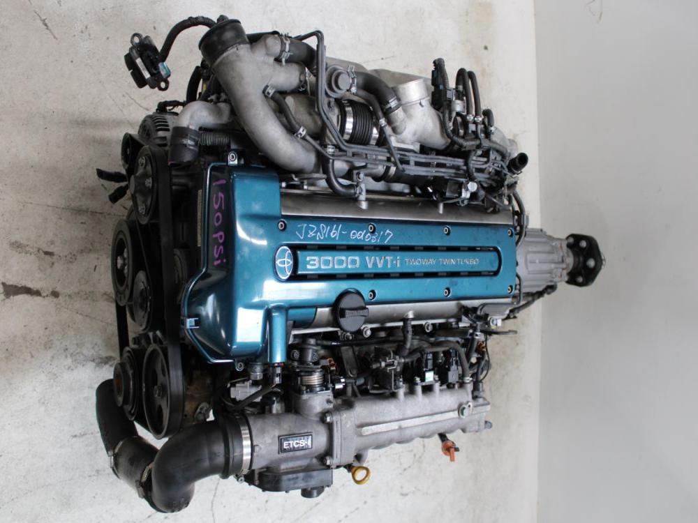 JDM 98-05 TOYOTA /LEXUS ARISTO 2JZ-GTE VVT-I 3.0L I6 ENGINE + A/T + ECU WIRING COMPLETE SWAP: Image 4