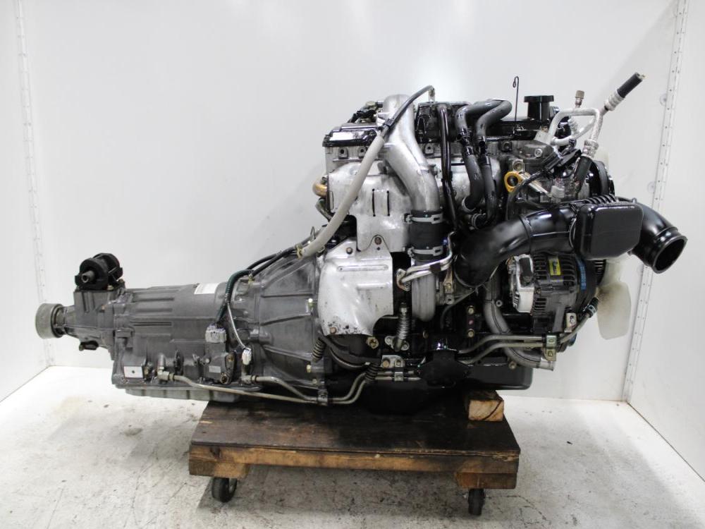 JDM 1KZ-TE TOYOTA HILUX 4CYL 3.0L TURBO DIESEL ENGINE WITH RWD AUTO TRANSMISSION: Image 9
