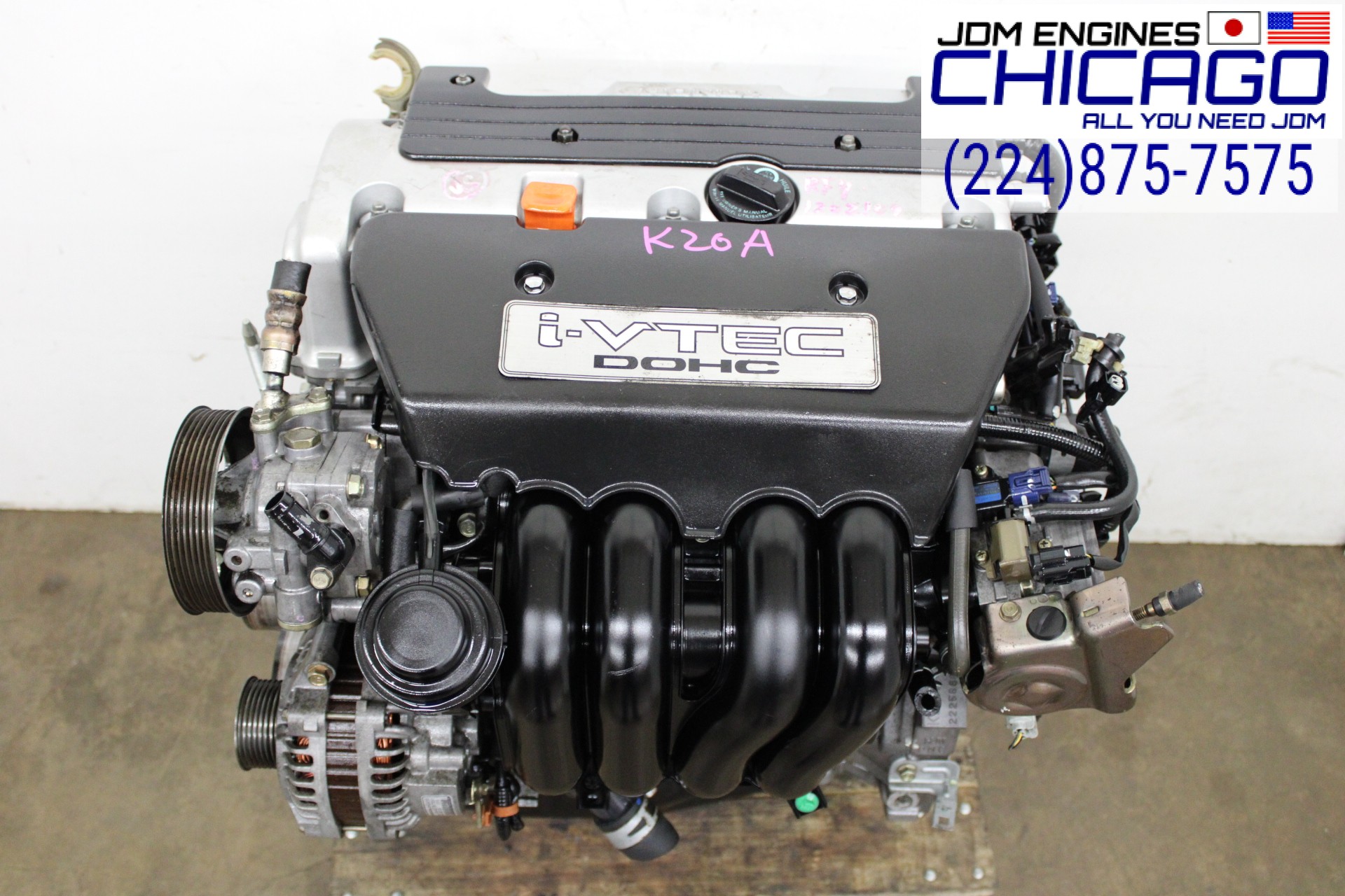 JDM 2002-2005 HONDA CIVIC 2002-2006 ACURA CSX & HONDA CRV K20A DOHC VTEC 2.0L 4CYL ENGINE
