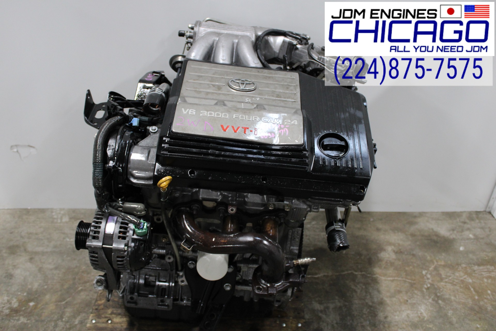 JDM 99-03 TOYOTA CAMRY, LEXUS RX300, ES300, AVALON, SIENNA, 1MZ-FE 2WD 3.0L VVTI V6 ENGINE