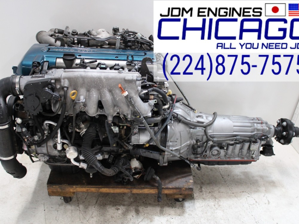 JDM 98-05 TOYOTA /LEXUS ARISTO 2JZ-GTE VVT-I 3.0L I6 ENGINE + A/T + ECU WIRING COMPLETE SWAP