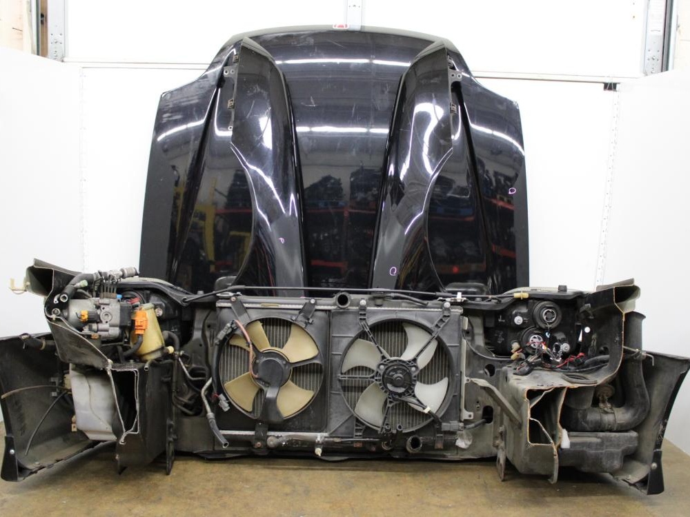 JDM 1997-2001 HONDA PRELUDE FRONT END NOSE CUT CONVERSION BLACK: Image 12