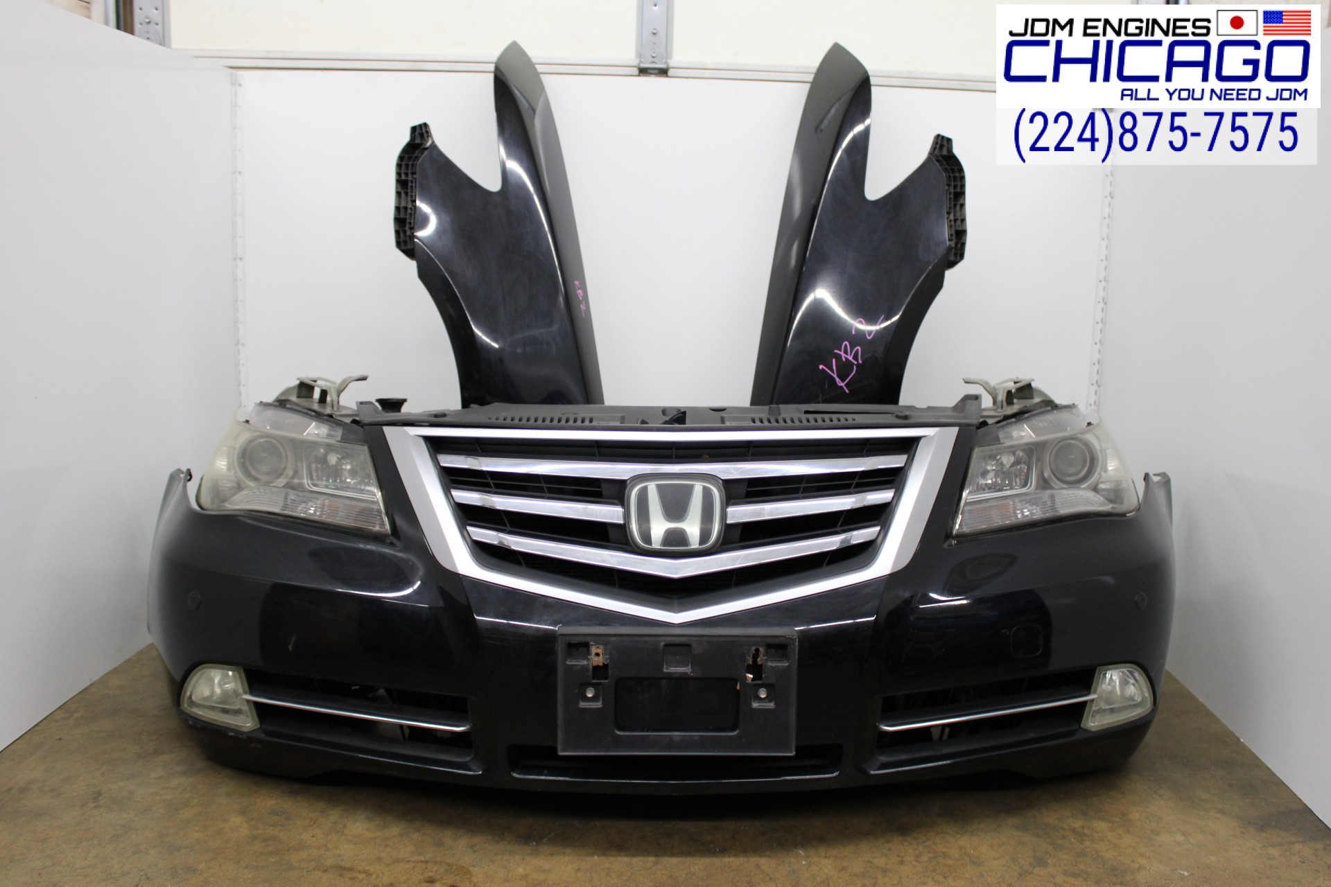 JDM ACURA RL KB2 09-12 HONDA LEGEND FRONT END NOS CUT HEAD LIGHTS, FENDERS, FRONT BUMPER FOG LIGHTS, RADIATOR, AC RADIATOR, TRUNK